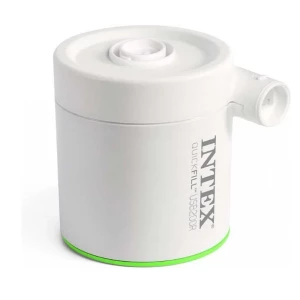 INTEX Насос электрический &quot;QuickFill USB200R&quot; USB 5В, 2А, перезаряжаемый, пауэрбанк, 2 насадки