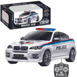 BMW X6 1:14 полицейская машина на пульте управления, с аккумулятором на 6V