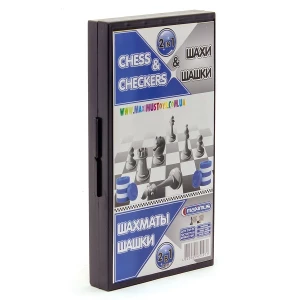 Настольная игра  &quot;Шашки и шахматы 2 в 1&quot;