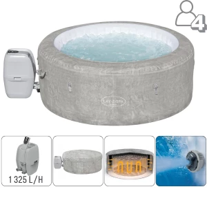 Bestway Jacuzzi SPA Zurich AirJet 180x66cm, 669L, 2-4 persoane / Bestway Jacuzzi SPA Zurich AirJet 180x66см, 669л, 2-4 человека