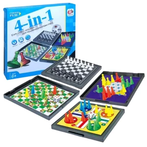 Магнитная настольная игра 4 в 1