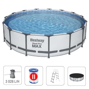 Bestway Бассейн STEEL PRO MAX 457х107 см, 14970 Л, метал. каркас