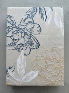 КОМПЛЕКТ ПОСТЕЛЬНОГО БЕЛЬЯ ИЗ ПОПЛИНА С ЦВЕТОЧНЫМ УЗОРОМ "Kamashi Textile"