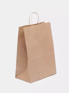 PUNGUA DIN HARTIE KRAFT CU MANERE RASUCITE 41×31.5×12 CM