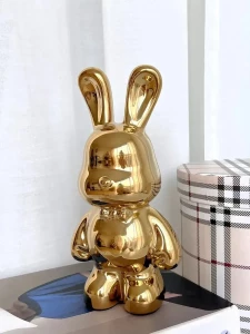 FIGURINA IEPURAS – DECOR SI PUSCULITA (017207)