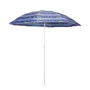 MBRELA DE PLAJA CLASICA CU DUNGI ALBASTRE 200 CM (U5021)