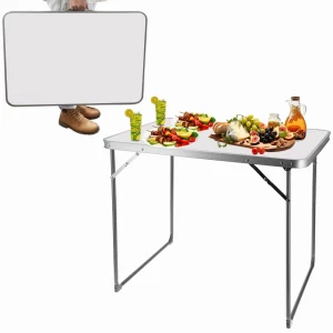 MASA PLIABILA PENTRU CAMPING JUMI 70x80x60 CM ALBA (OM-992214)