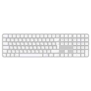 Tastatură Apple Magic Keyboard with Touch ID and Numeric Keypad A3119 USB-C, Fără fir, Alb