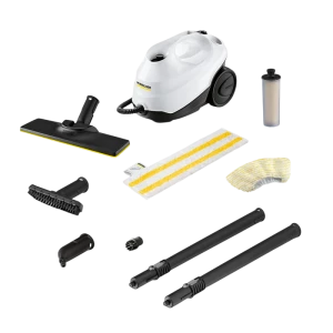 Aparat de curățat cu abur Karcher SC 3 EasyFix + Set duze perii rotunde 2.863-264.0, Alb