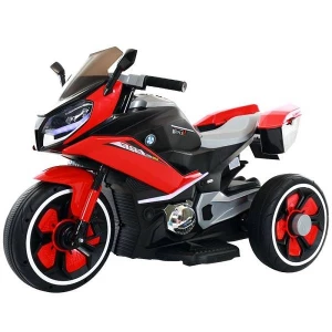MOTOCICLETA ELECTRICA PENTRU COPII, 12V, CU MP3, USB SI LUMINI – ROSIE (M2131)