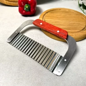 CUTIT FELIATOR ONDULAT DIN OTET INOXIDABIL 18,5×12 CM (DA0423)