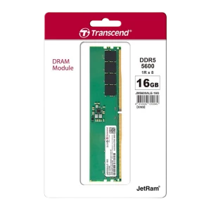 Оперативная память Transcend JetRam, DDR5 SDRAM, 5600 МГц, 16Гб, JM5600ALE-16G