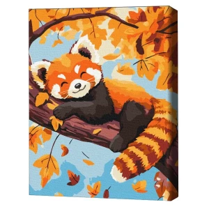 Pictură pe numere 30*40 сm (fără cutie) – Panda roșu