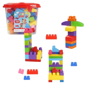 Конструктор Ведёрко с блестящими блоками &quot;Play Blox&quot;, 107 элем.