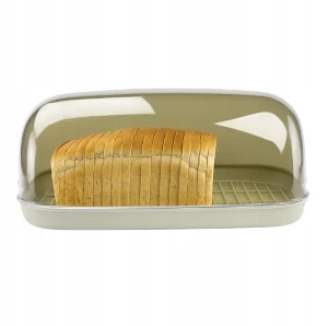 СUTIE PENTRU PAINE CU CAPAC TRANSPARENT CREAM – 36x27x18 CM (324193)