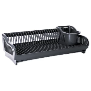 USCATOR DE VASE CU SUPORT PENTRU TACAMURI IN CULOAREA NEGRU CU PUNCTE LUCITOARE (339432)