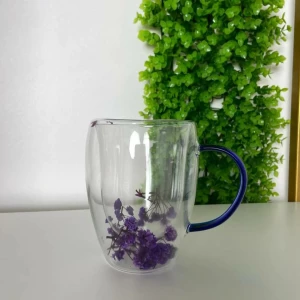 CANA PERETI DUBLI CU FLORI VIOLET (ПЕ0198-С)
