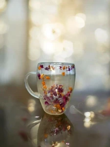 CANA PERETI DUBLI (CU FLORI ORANGE SI VIOLET)