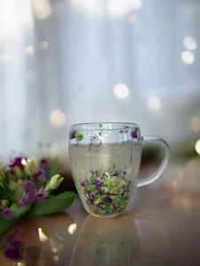 CANA PERETI DUBLI (CU FLORI VERZI SI VIOLET)