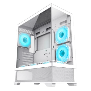 Carcasă PC Gamemax VISTA, Midi-Tower, Fără PSU, Alb