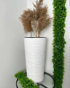 GHIVECI DECORATIV ALB 35,5 x 66 CM (115098)