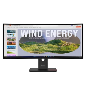 34" Monitor Lenovo T34WD-40, VA 3440x1440 WQHD, Eclipse Black