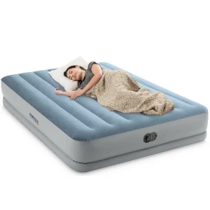 INTEX Saltea gonflabilă “Velur MID-Rise Comfort” 152x203x36 cm cu pompă USB 5V încorporată, până la 272 kg