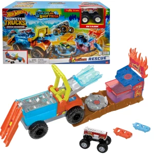 Hot Wheels Игровой набор с 5-Alarm Rescue серии &quot;Monster Trucks Color Shifters&quot;