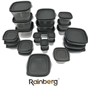 SET RECIPIENTE ALIMENTARE DIN PLASTIC 50 DE PIESE RAINBERG (FS306)