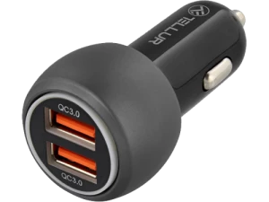 USB Car Charger - Tellur FCC8, 2xUSB (QC 3.0 + 6A), 36W, Black TLL151261