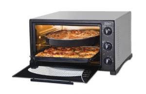 Electric Oven Zilan ZLN5320 Gusto grey 38L, 1 x enamel round tray, 1 x enamel square tray