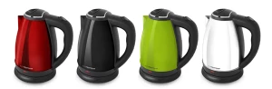 Kettle Esperanza VICTORIA EKK113G Green, 1800W, inox, 1.8 l, concealed heating element, 360° swivel base, auto shut-off after boiling