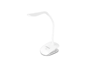 Desk Lamp Esperanza DENEB ELD104W White, 14 LED’s, Touch switch, 3 levels of brightness, Light color: 5500K, Flexible arm, Retaining clip, Built-in ey