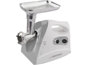 Meat Grinder Esperanza MEATBALL EKM012E 600W stainless steel knife for long time use, metal spiral drive, 3 discs with different diameter holes (2,7mm