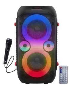Esperanza SINGER EP156, Bluetooth Portable Speaker, power: 20W, Black, RGB LED lighting, Built-in FM Radio, Bluetooth