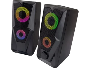 Speakers 2.0  Esperanza Baila EGS103, 6W (2 x 3W), LED Rainbow lighting, Volume control, built in amplifier, Power supply: 5V, They require: USB and m