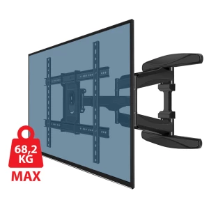Esperanza TV-Wall Mount CRONOS ERW021 for 40-85", Max load 68kg, Vesa 200x100-600x400mm, Distance of TV from wall: 60-500mm, Horizontal swivel adjustm