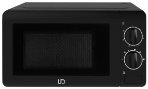 Microwave Oven UD MM20L-BK,  20l, 700W, Black, Mechanical control, 6 power levels, Easy Operation