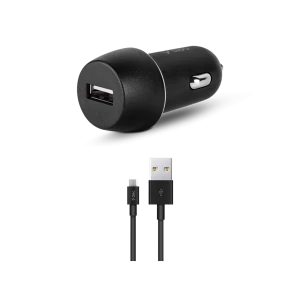 ttec Car Charger USB-A 2.1A with Micro-USB Cable, Black