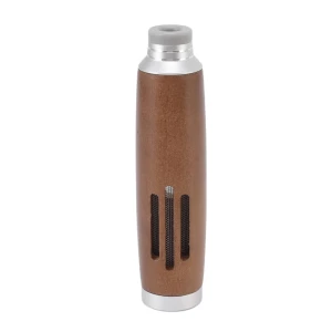 Small Car Ashtray, Portable Aluminum Alloy, Brown