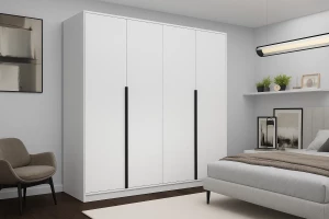 Dulap cu balamale Nex Home, Urban 240x52x220 cm, Alb