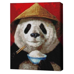 Mozaic cu diamante 40*50 сm (fără cutie) – Panda, Lucia Heffernan