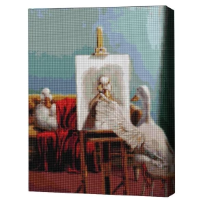Mozaic cu diamante 40*50 сm (fără cutie) – Rața - Atelier, Lucia Heffernan