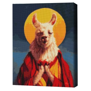 Mozaic cu diamante 40*50 сm (fără cutie) – Dalai - Lama, Lucia Heffernan