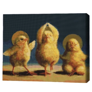 Mozaic cu diamante 40*50 сm (fără cutie) – Puișori spirituali, Lucia Heffernan