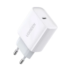 UGREEN Wall Charger Type-C PD3.0 20W EU CD137, White