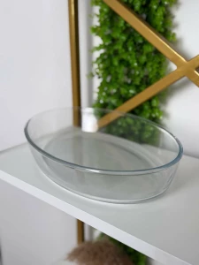 Vas oval din sticlă termorezistentă 3L (TYKP-3L)