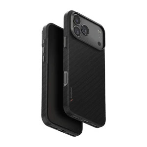 Uniq Case for iPhone 17 Pro Max (2025) 6.9 Hybrid Magclick Keva Edge, Carbon Black