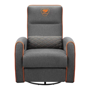 Scaun Gaming Cougar FIDOM, Imitație de in, Gri | Portocaliu