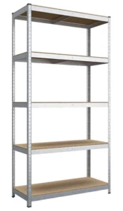 Raft metalic de depozitare Nex Standard 1800x900x400mm, 5 rafturi, MDF, galvanizat